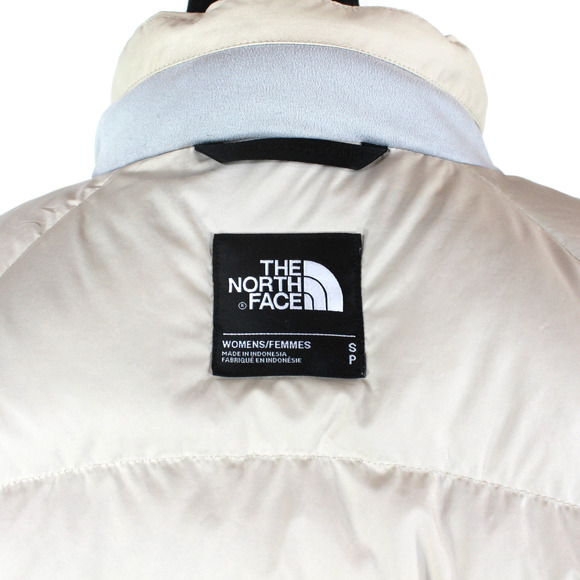 The North Face Dryvent Coat Ivory Beige Down Insulated Rain Jacket Size Small S - Picture 6 of 7